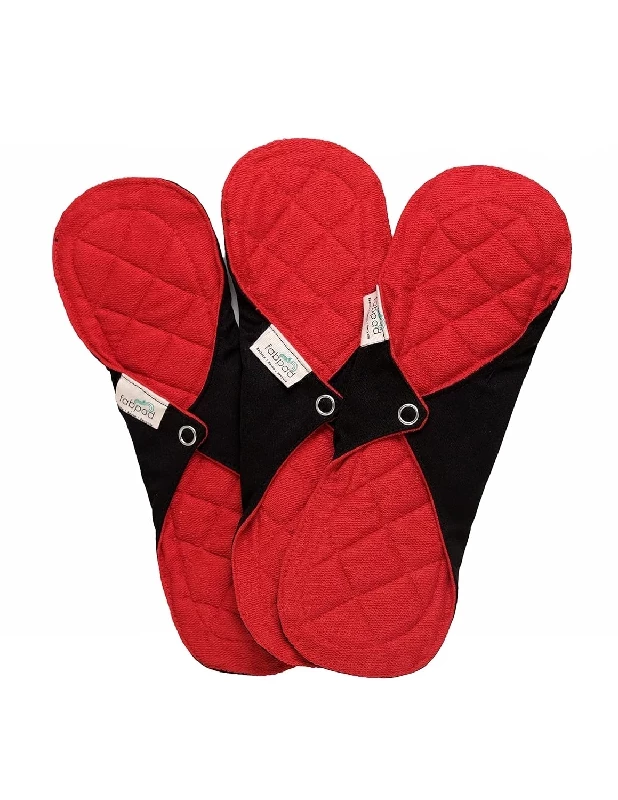 Fabpad Reusable Washable Eco-Friendly Cotton Sanitary Cloth Pads Pantyliners, 3 Pads-1.webp